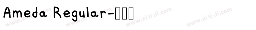 Ameda Regular字体转换